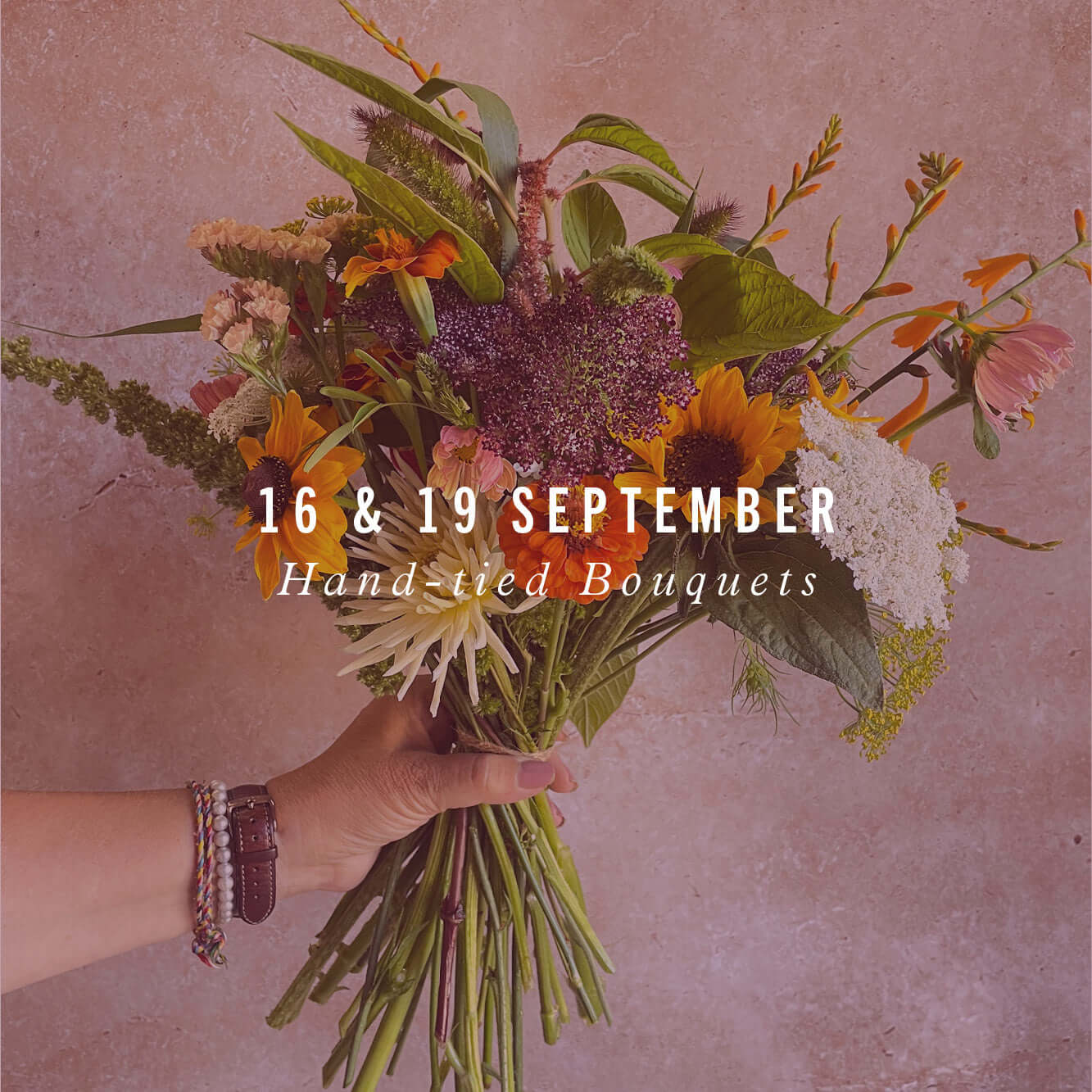 Hand-tied bouquet workshop | September