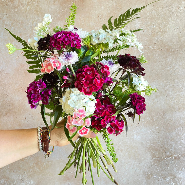 Seasonal Cornish flower bouquet 